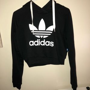 Adidas crop top hoodie